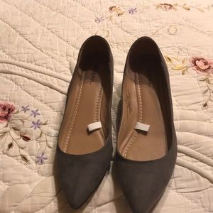 Gray suede Merona flats size 7.5